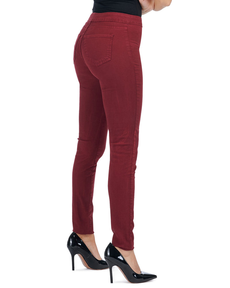 100% Organic Cotton Skinny Jeans - Wine