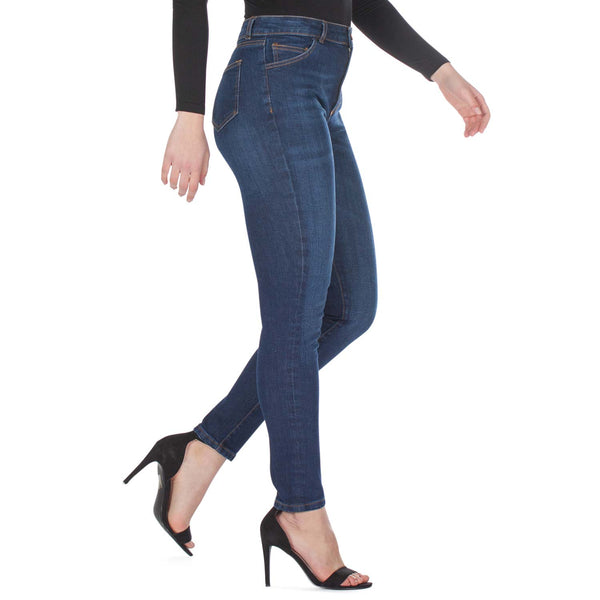 Jeans a Vita Alta, Slim Fit Eco-Sostenibili - Made in Italy                                