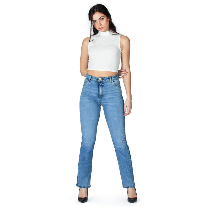 Straight Fit Sustainable Jeans - Made in Italy