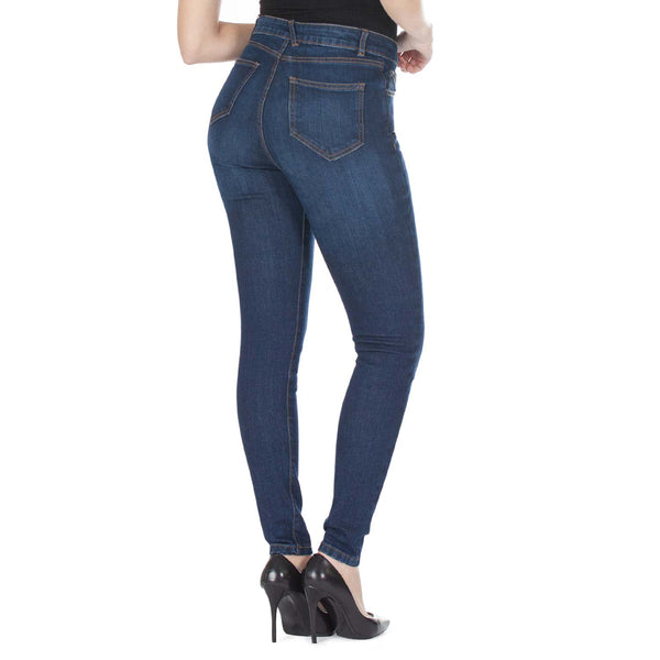 High Waisted Slim Fit Sustainable Jeans - Made in Italy
